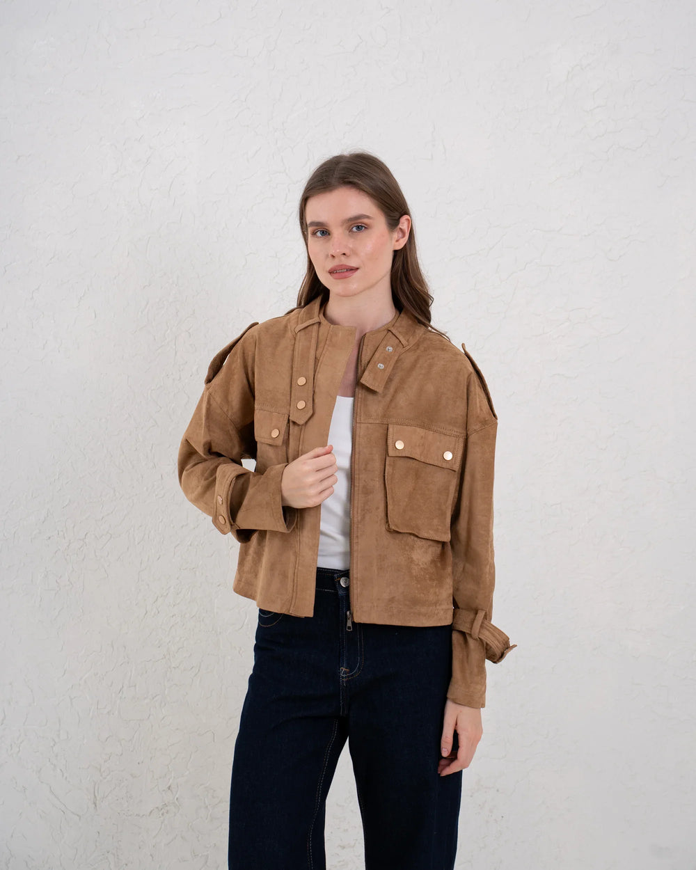 Studded Suede Jacket - Venti