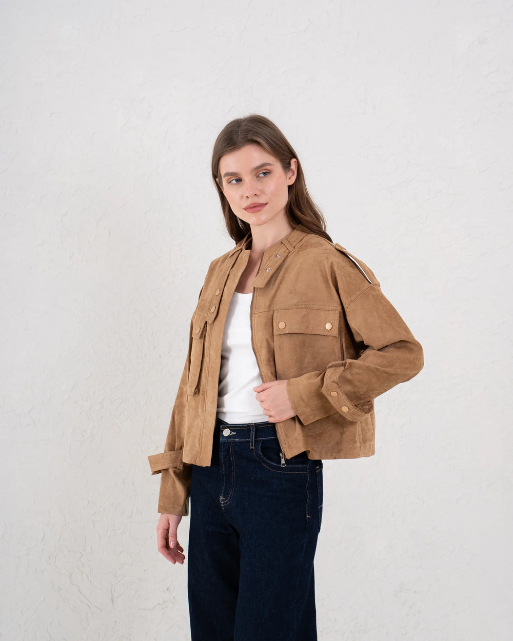 Studded Suede Jacket - Venti