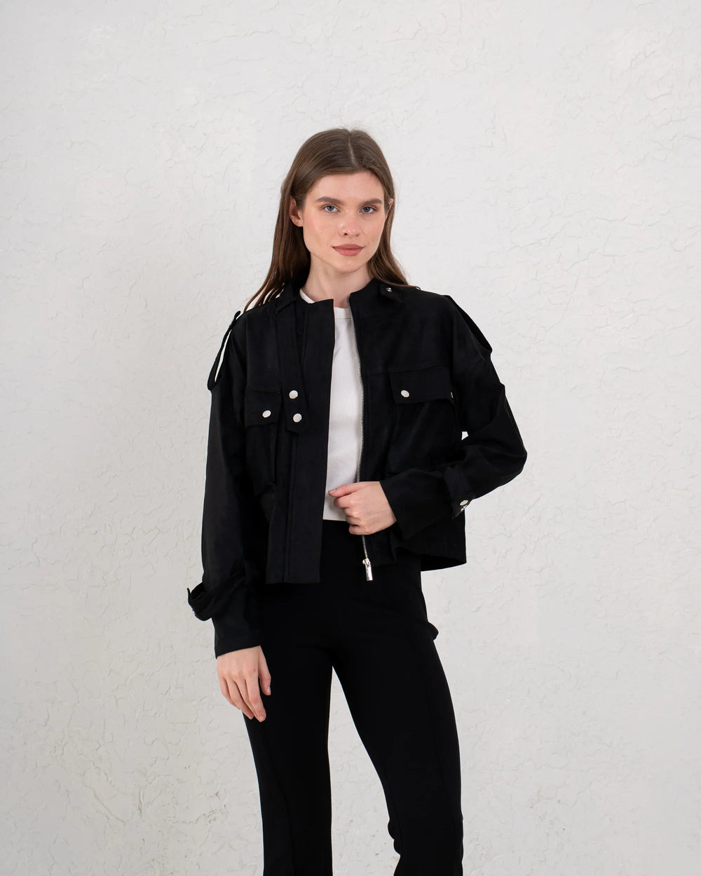 Studded Suede Jacket - Venti