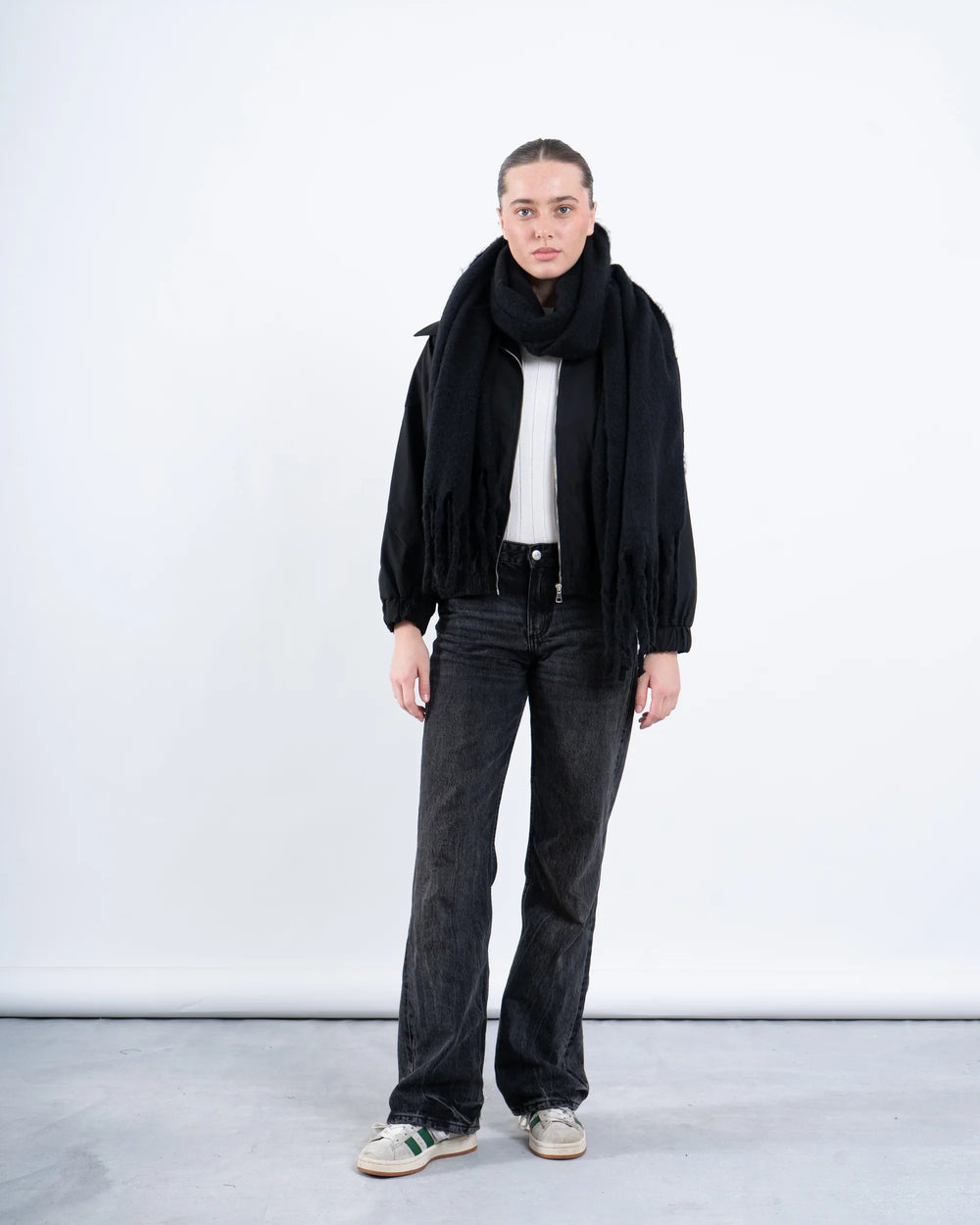 Black Embellished Nylon Jacket - Venti