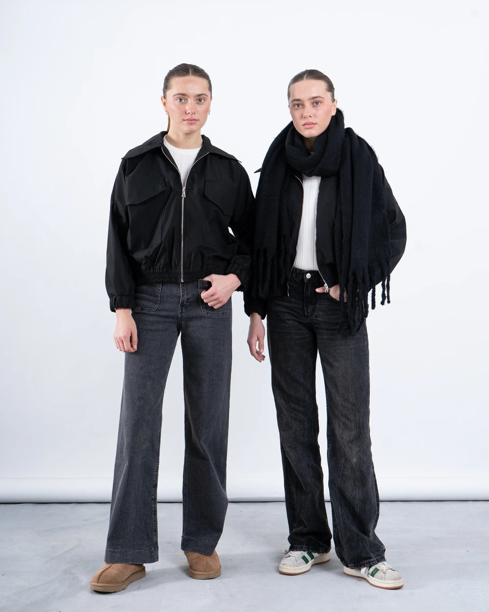 Black Embellished Nylon Jacket - Venti