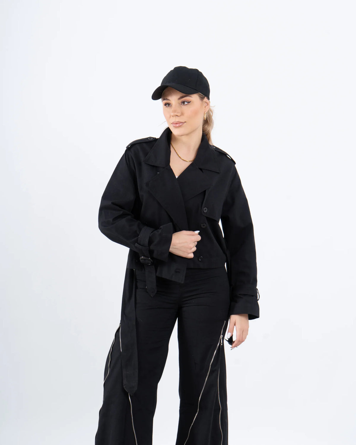 Cropped Trench Jacket - Venti