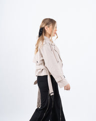 Cropped Trench Jacket