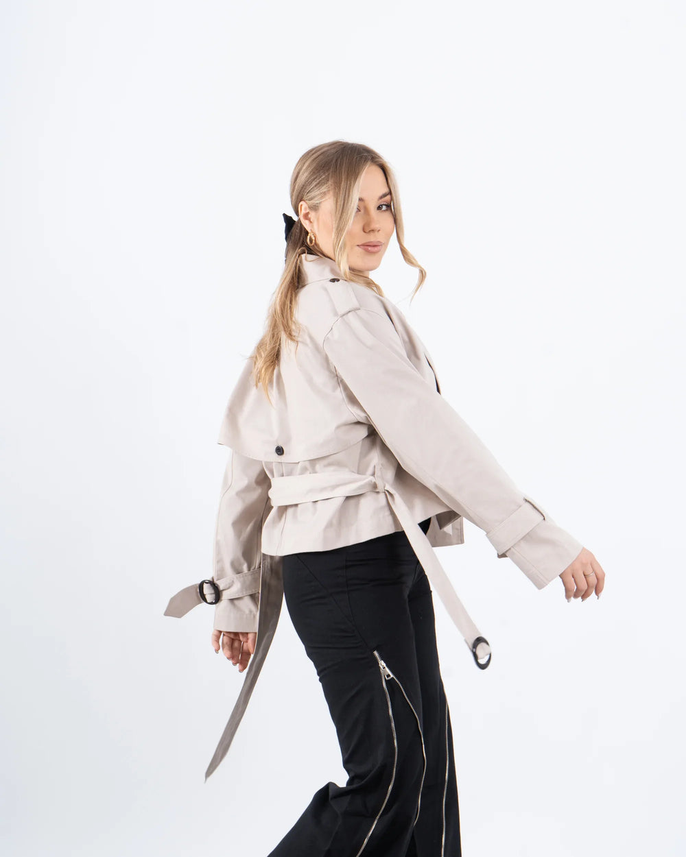 Cropped Trench Jacket - Venti