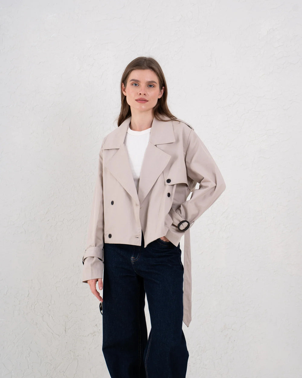Cropped Trench Coat - Venti