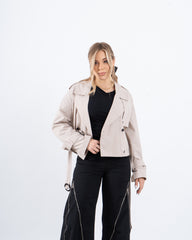 Cropped Trench Jacket