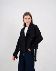 Cropped Trench Coat