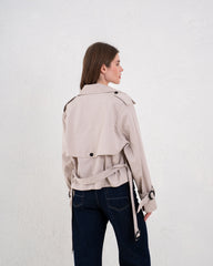Cropped Trench Coat