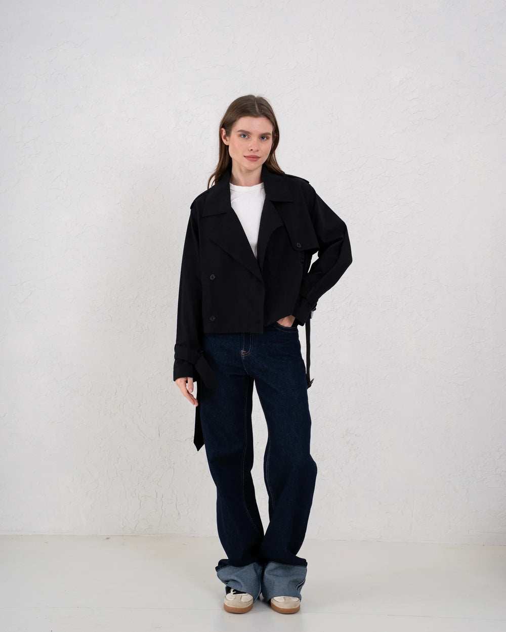 Cropped Trench Coat - Venti