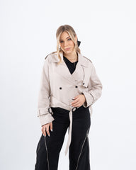 Cropped Trench Jacket