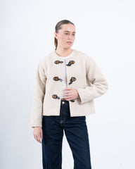 Toggle-Button Teddy Jacket