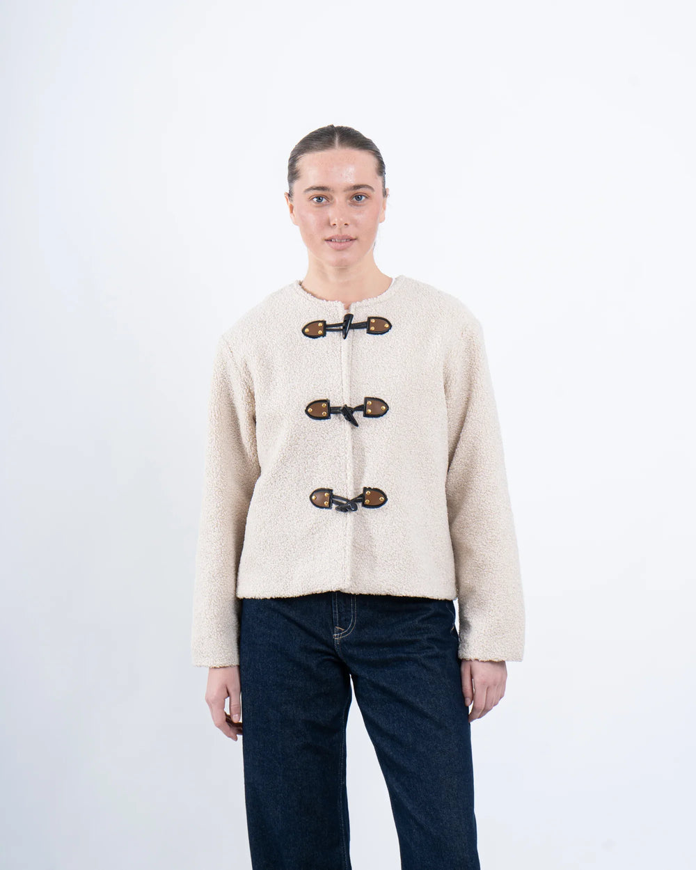 Toggle-Button Teddy Jacket - Venti