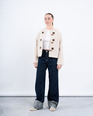 Toggle-Button Teddy Jacket