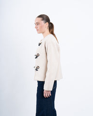 Toggle-Button Teddy Jacket