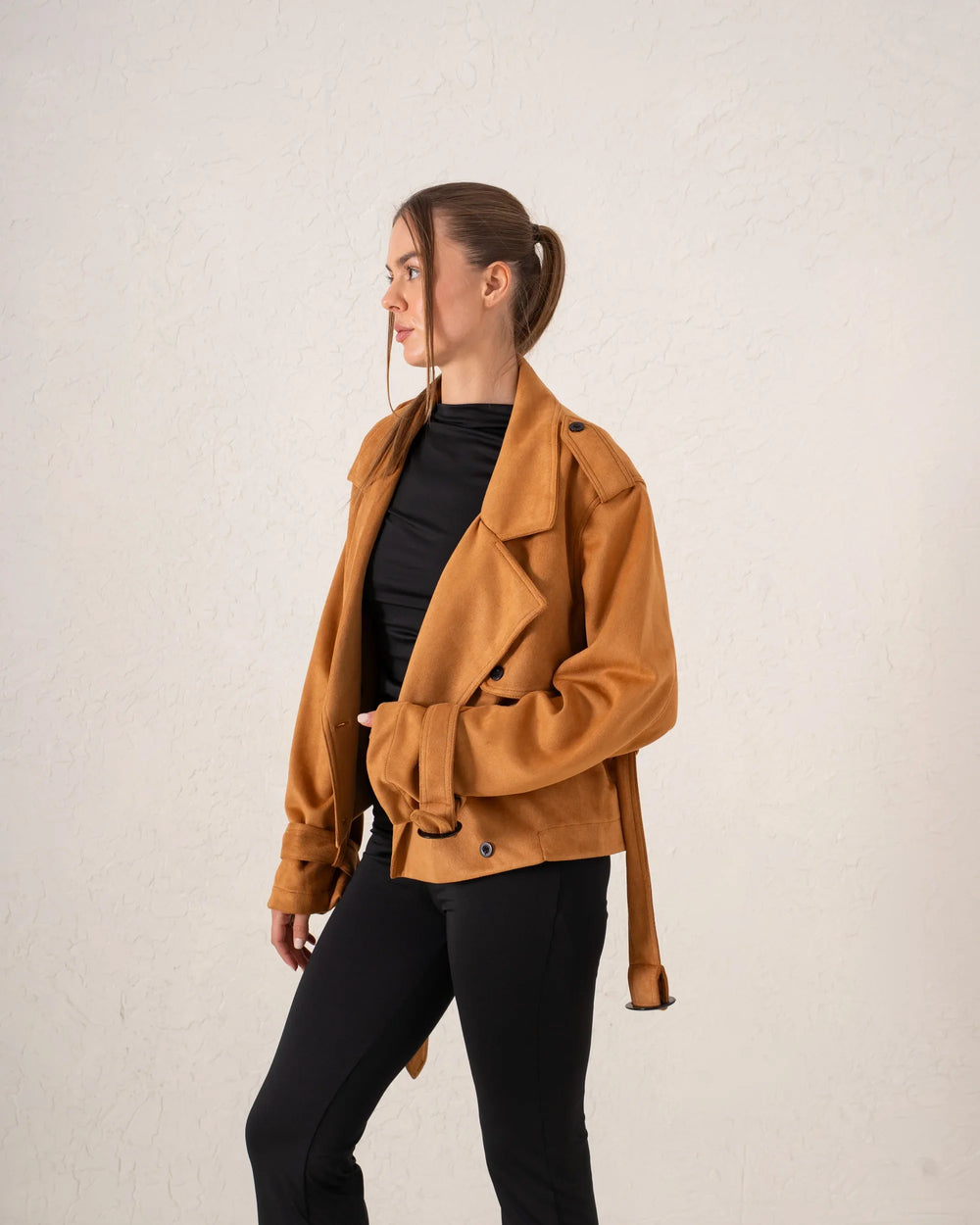 Suede Trench Jacket - Venti