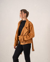 Suede Trench Jacket