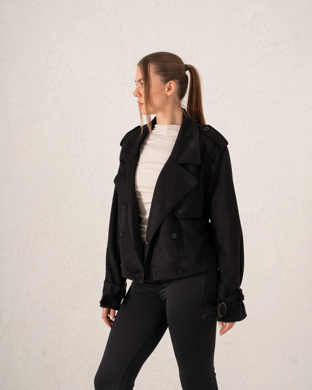 Suede Trench Jacket - Venti