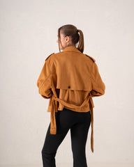 Suede Trench Jacket