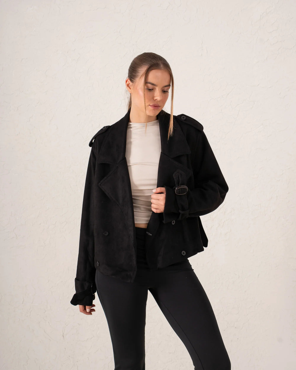 Suede Trench Jacket - Venti