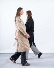 Puff Sleeve Trench Coat