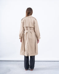 Puff Sleeve Trench Coat