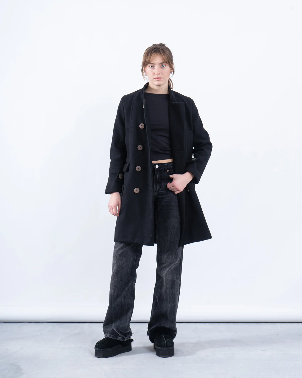 Double-Breasted Long Coat - Venti