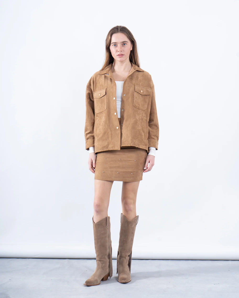 Oversized Suede Shirt - Venti
