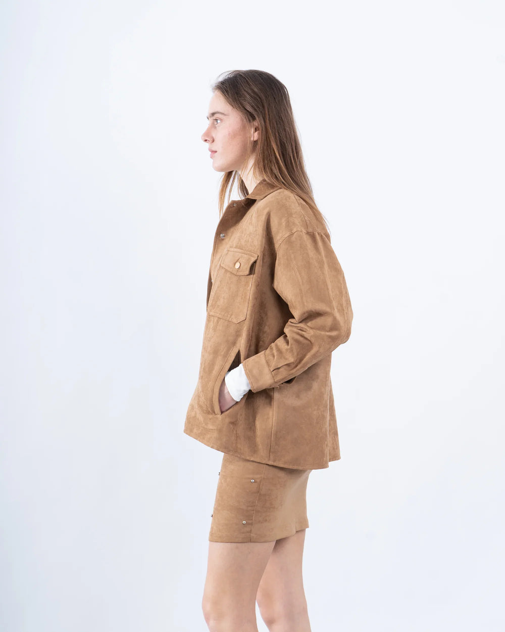 Oversized Suede Shirt - Venti