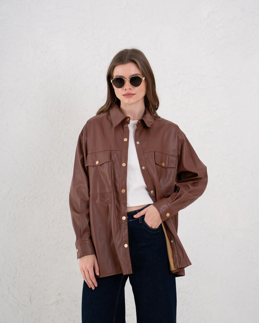 Leather Overshirt - Venti
