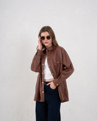 Leather Overshirt