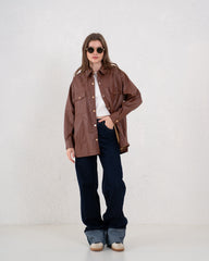 Leather Overshirt