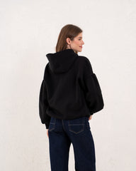 Puff Sleeve Graphic Hoodie