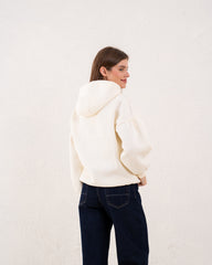 Puff Sleeve Graphic Hoodie