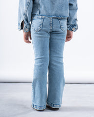 High-Rise Flared Denim Pants