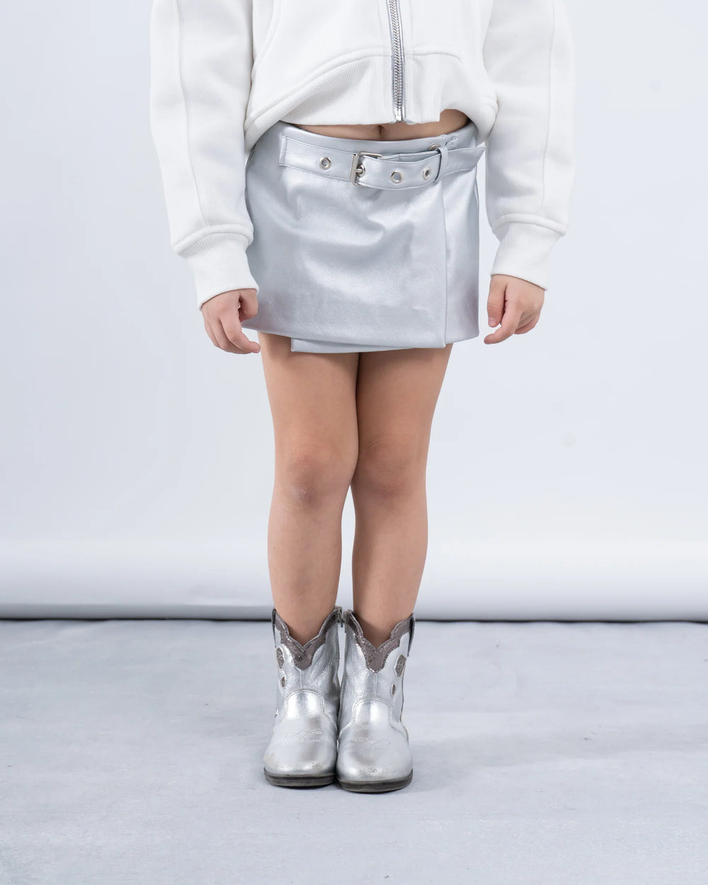 Leather Belted Skort - Venti