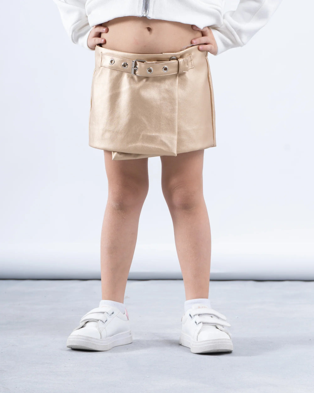 Leather Belted Skort - Venti