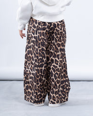 Leopard Print Wide-Leg Pants