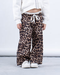 Leopard Print Wide-Leg Pants