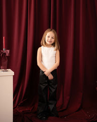 Straight Leg Leather Pants - Venti