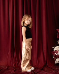 Straight Leg Leather Pants - Venti