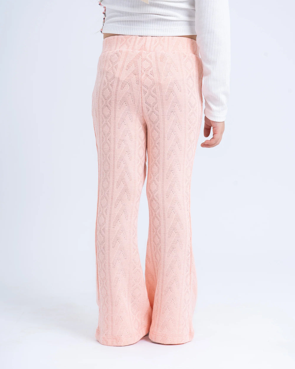 Knit Flare Jacquard Pants - Venti