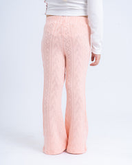 Knit Flare Jacquard Pants