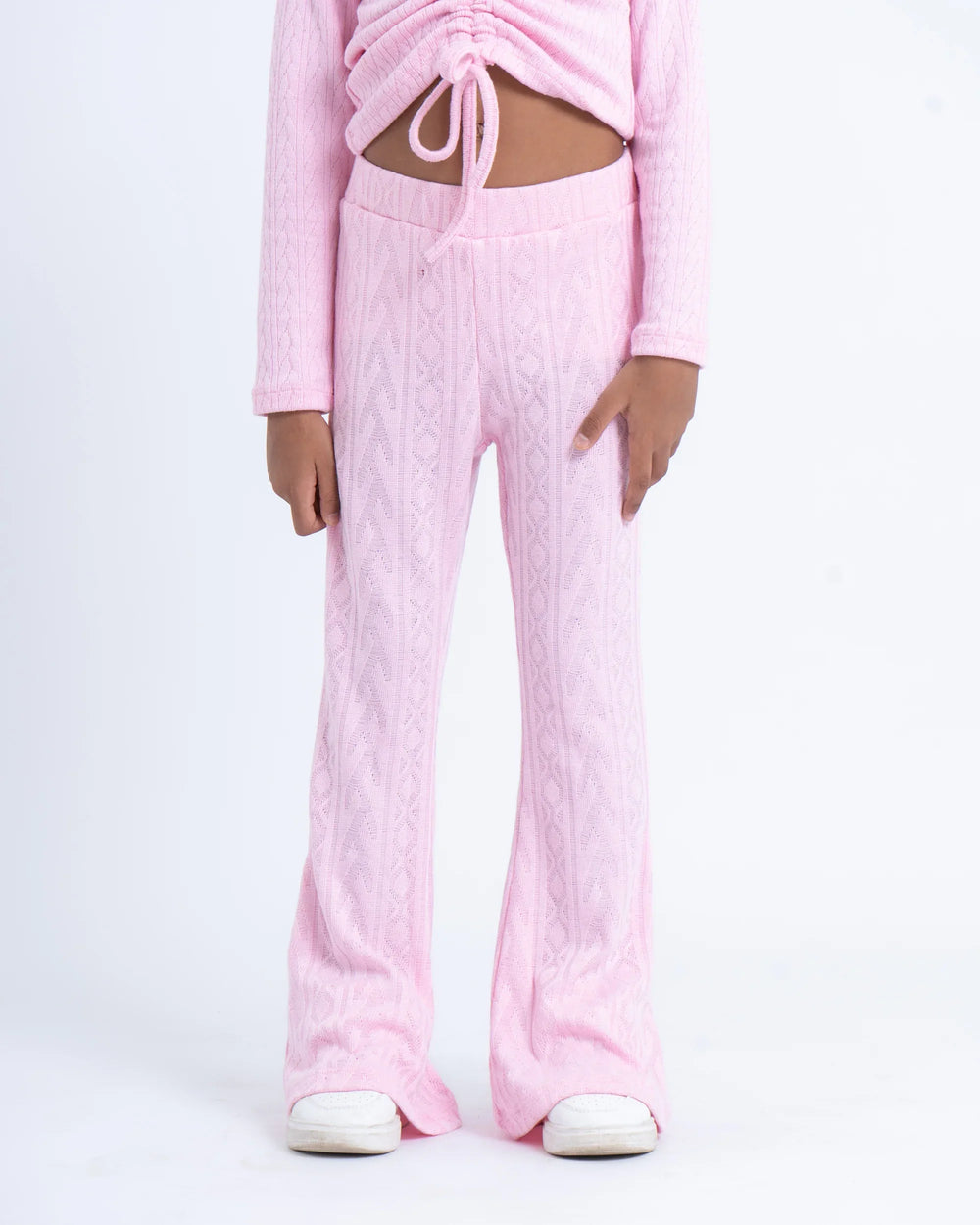 Knit Flare Jacquard Pants - Venti