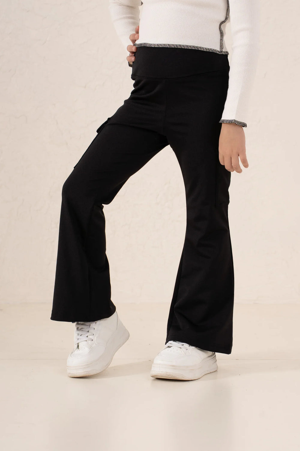 Polyamide Cargo Flare Pants - Venti