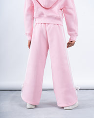 Fleece-Lined Pants with Ribbon Side Tape