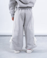 Fleece-Lined Pants with Ribbon Side Tape