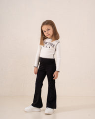 Ribbed “New York” Long Sleeve Top