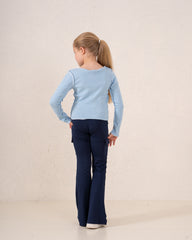 Ribbed “New York” Long Sleeve Top