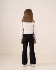Ribbed “New York” Long Sleeve Top