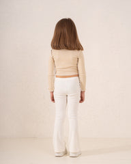 Ribbed “New York” Long Sleeve Top